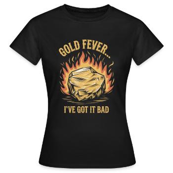 Goldrausch Abenteuer Goldsucher Schatzsuche - Frauen T-Shirt - Schwarz - Vorne - AI Model Female 172 dark (172cm)