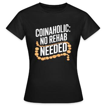 Coin Collector Coin Collection Numismatic History - Frauen T-Shirt - Schwarz - Vorne - AI Model Female 172 dark (172cm)
