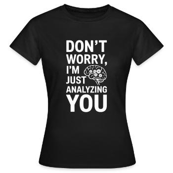 Comprendre la psychologie, l’ et le comportement - T-shirt Femme - noir - Devant - AI Model Female 172 dark (172cm)