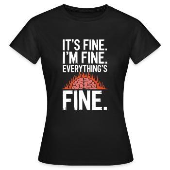 Comprendre la psychologie, l’ et le comportement - T-shirt Femme - noir - Devant - AI Model Female 172 dark (172cm)
