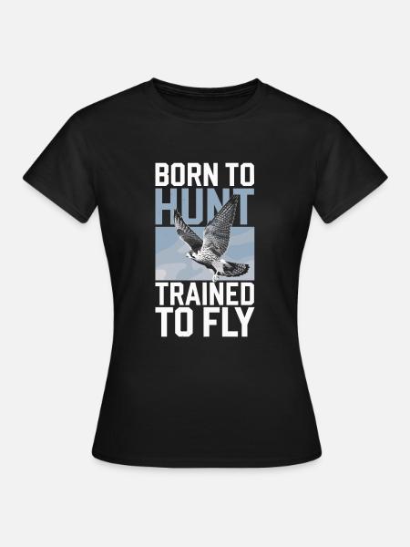 Explorez l’art de la fauconnerie avec de magnifiques oiseaux - T-shirt Femme - noir