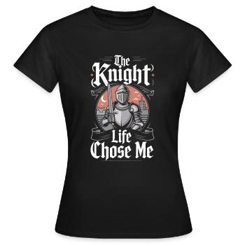 Renaissance Fair Outfit Medieval Ren Faire - Frauen T-Shirt - Schwarz - Vorne - AI Model Female 172 dark (172cm)
