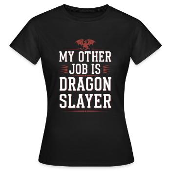 Renaissance Fair Outfit Medieval Ren Faire - Frauen T-Shirt - Schwarz - Vorne - AI Model Female 172 dark (172cm)