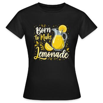 Refreshing Lemonade Vibes: Perfect for Lemonade - Women's T-Shirt - black - Front - AI Model Female 172 dark (172cm)
