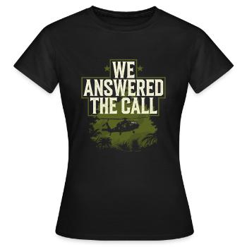 Honorez les anciens combattants du Vietnam avec patriotisme et - T-shirt Femme - noir - Devant - AI Model Female 172 dark (172cm)