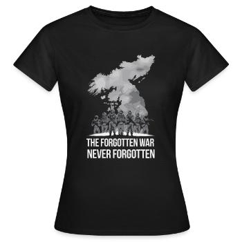 Koreanischer Kriegsveteran Ehre und Anerkennung - Frauen T-Shirt - Schwarz - Vorne - AI Model Female 172 dark (172cm)