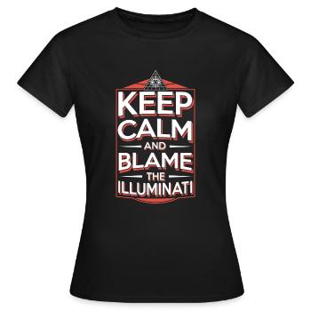 Conspiration mondiale du Nouvel Ordre Mondial - T-shirt Femme - noir - Devant - AI Model Female 172 dark (172cm)