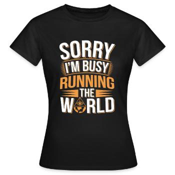 Conspiration mondiale du Nouvel Ordre Mondial - T-shirt Femme - noir - Devant - AI Model Female 172 dark (172cm)