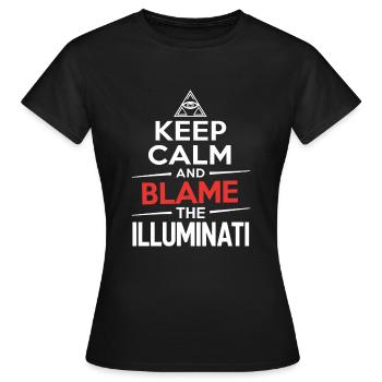 Conspiration mondiale du Nouvel Ordre Mondial - T-shirt Femme - noir - Devant - AI Model Female 172 dark (172cm)