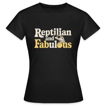 Lézard Peuple Reptile Conspiration Et Secret - T-shirt Femme - noir - Devant - AI Model Female 172 dark (172cm)
