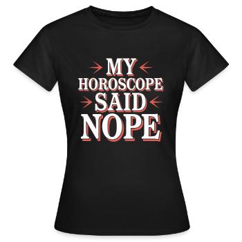 Astrologie-skeptiker: Kritisches Denken - Frauen T-Shirt - Schwarz - Vorne - AI Model Female 172 dark (172cm)