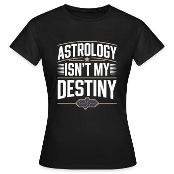Astrologie-skeptiker: Kritisches Denken - Frauen T-Shirt - Schwarz - Vorne - AI Model Female 172 dark (172cm)