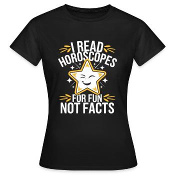 Astrologie-skeptiker: Kritisches Denken - Frauen T-Shirt - Schwarz - Vorne - AI Model Female 172 dark (172cm)