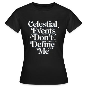 Astrologie-skeptiker: Kritisches Denken - Frauen T-Shirt - Schwarz - Vorne - AI Model Female 172 dark (172cm)