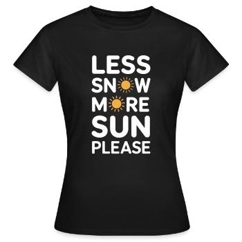 Hiver--froid-plaintes - T-shirt Femme - noir - Devant - AI Model Female 172 dark (172cm)