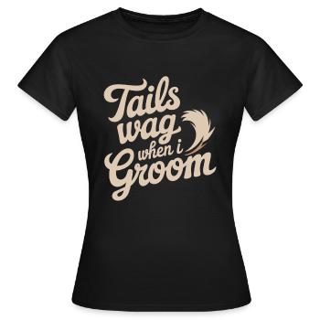 Passionné de soins pour chiens Soins et soins pour chiens - T-shirt Femme - noir - Devant - AI Model Female 172 dark (172cm)