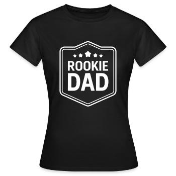 Humour parental Les nouveaux pères ont pour la première fois - T-shirt Femme - noir - Devant - AI Model Female 172 dark (172cm)