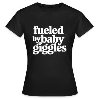 Humour parental Les nouveaux pères ont pour la première fois - T-shirt Femme - noir - Devant - AI Model Female 172 dark (172cm)