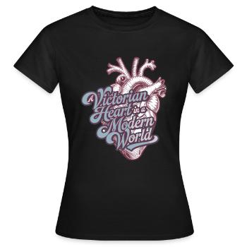 Passionnés d’histoire de l’époque victorienne, - T-shirt Femme - noir - Devant - AI Model Female 172 dark (172cm)