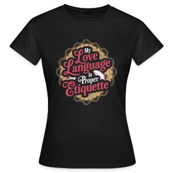 Passionnés d’histoire de l’époque victorienne, - T-shirt Femme - noir - Devant - AI Model Female 172 dark (172cm)