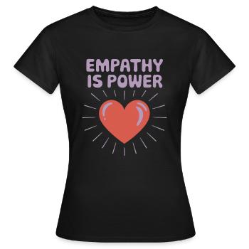 Emotional Intelligence Empathy Advocate Mindful - Women's T-Shirt - black - Front - AI Model Female 172 dark (172cm)