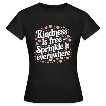 Emotional Intelligence Empathy Advocate Mindful - Women's T-Shirt - black - Front - AI Model Female 172 dark (172cm)