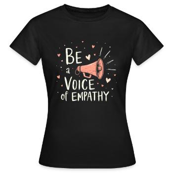 Emotional Intelligence Empathy Advocate Mindful - Women's T-Shirt - black - Front - AI Model Female 172 dark (172cm)