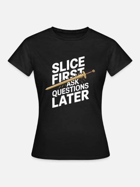 Renaissance-schwertkämpfer Hema Historisches - Frauen T-Shirt - Schwarz