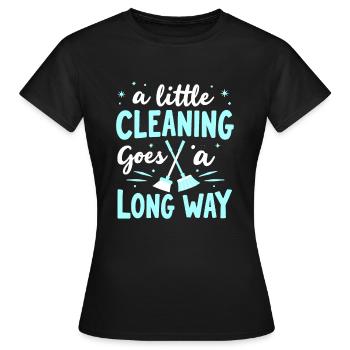Frühjahrsputz-enthusiasten, Neuanfang Und - Frauen T-Shirt - Schwarz - Vorne - AI Model Female 172 dark (172cm)