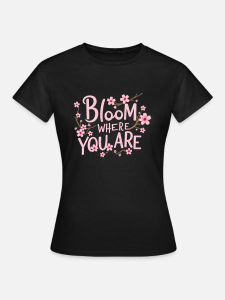 Kirschblüten-enthusiast Sakura Lovers Springtime - Frauen T-Shirt - Schwarz