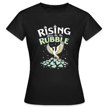 Trennungsermächtigung, Selbstliebe, Neuanfänge - Frauen T-Shirt - Schwarz - Vorne - AI Model Female 172 dark (172cm)