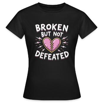 Trennungsermächtigung, Selbstliebe, Neuanfänge - Frauen T-Shirt - Schwarz - Vorne - AI Model Female 172 dark (172cm)