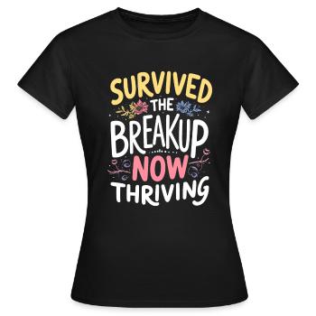 Trennungsermächtigung, Selbstliebe, Neuanfänge - Frauen T-Shirt - Schwarz - Vorne - AI Model Female 172 dark (172cm)