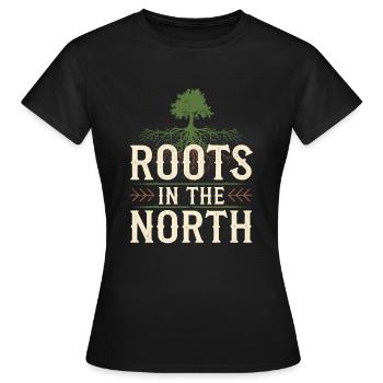 Skandinavische Ästhetik, Nordischer - Frauen T-Shirt - Schwarz - Vorne - AI Model Female 172 dark (172cm)