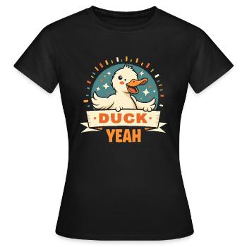 Nutztier-enten-enthusiasten Hinterhof-enten - Frauen T-Shirt - Schwarz - Vorne - AI Model Female 172 dark (172cm)