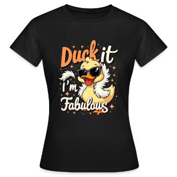 Nutztier-enten-enthusiasten Hinterhof-enten - Frauen T-Shirt - Schwarz - Vorne - AI Model Female 172 dark (172cm)