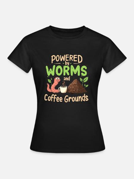 Kompostierbegeisterte Nachhaltiges Gärtnern - T-shirt dam - svart
