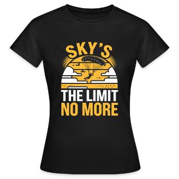 Parachutisme Débutants Aventure Nerfs - T-shirt Femme - noir - Devant - AI Model Female 172 dark (172cm)