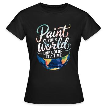 Passe-temps créatif pour les débutants dans le - T-shirt Femme - noir - Devant - AI Model Female 172 dark (172cm)