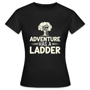 Constructeur de cabanes dans les arbres Construction de cabane dans les arbres - T-shirt Femme - noir - Devant - AI Model Female 172 dark (172cm)