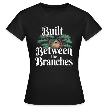 Constructeur de cabanes dans les arbres Construction de cabane dans les arbres - T-shirt Femme - noir - Devant - AI Model Female 172 dark (172cm)
