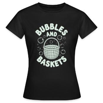 Unterwasser Korb Weben Skurrile Kunsthandwerk - Frauen T-Shirt - Schwarz - Vorne - AI Model Female 172 dark (172cm)