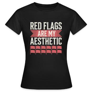 Dating-katastrophenkomödie Lustig Scheitert - Frauen T-Shirt - Schwarz - Vorne - AI Model Female 172 dark (172cm)