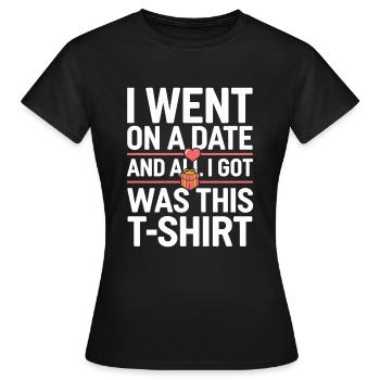 Dating-katastrophenkomödie Lustig Scheitert - Frauen T-Shirt - Schwarz - Vorne - AI Model Female 172 dark (172cm)