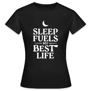 Adeptes de l’hygiène du sommeil, nuits reposantes, - T-shirt Femme - noir - Devant - AI Model Female 172 dark (172cm)