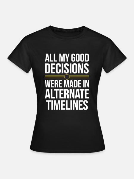Zeitreise-enthusiast, Der Sich Für - Frauen T-Shirt - Schwarz