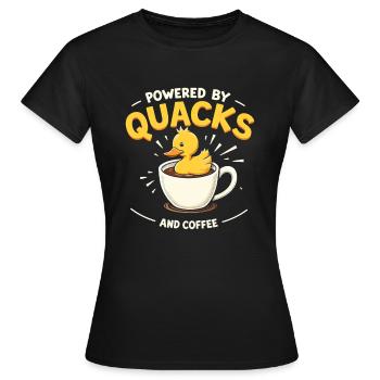 Nutztier-enten-enthusiasten Hinterhof-enten - Frauen T-Shirt - Schwarz - Vorne - AI Model Female 172 dark (172cm)