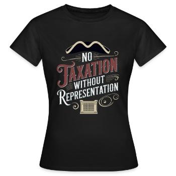 Boston Tea 1773 American Revolution Historic - Frauen T-Shirt - Schwarz - Vorne - AI Model Female 172 dark (172cm)