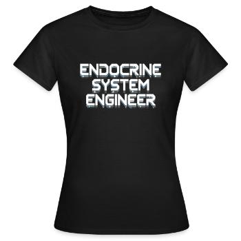 Science médicale pour l’endocrinologie - T-shirt Femme - noir - Devant - AI Model Female 172 dark (172cm)