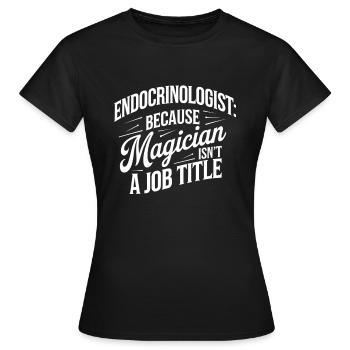 Science médicale pour l’endocrinologie - T-shirt Femme - noir - Devant - AI Model Female 172 dark (172cm)